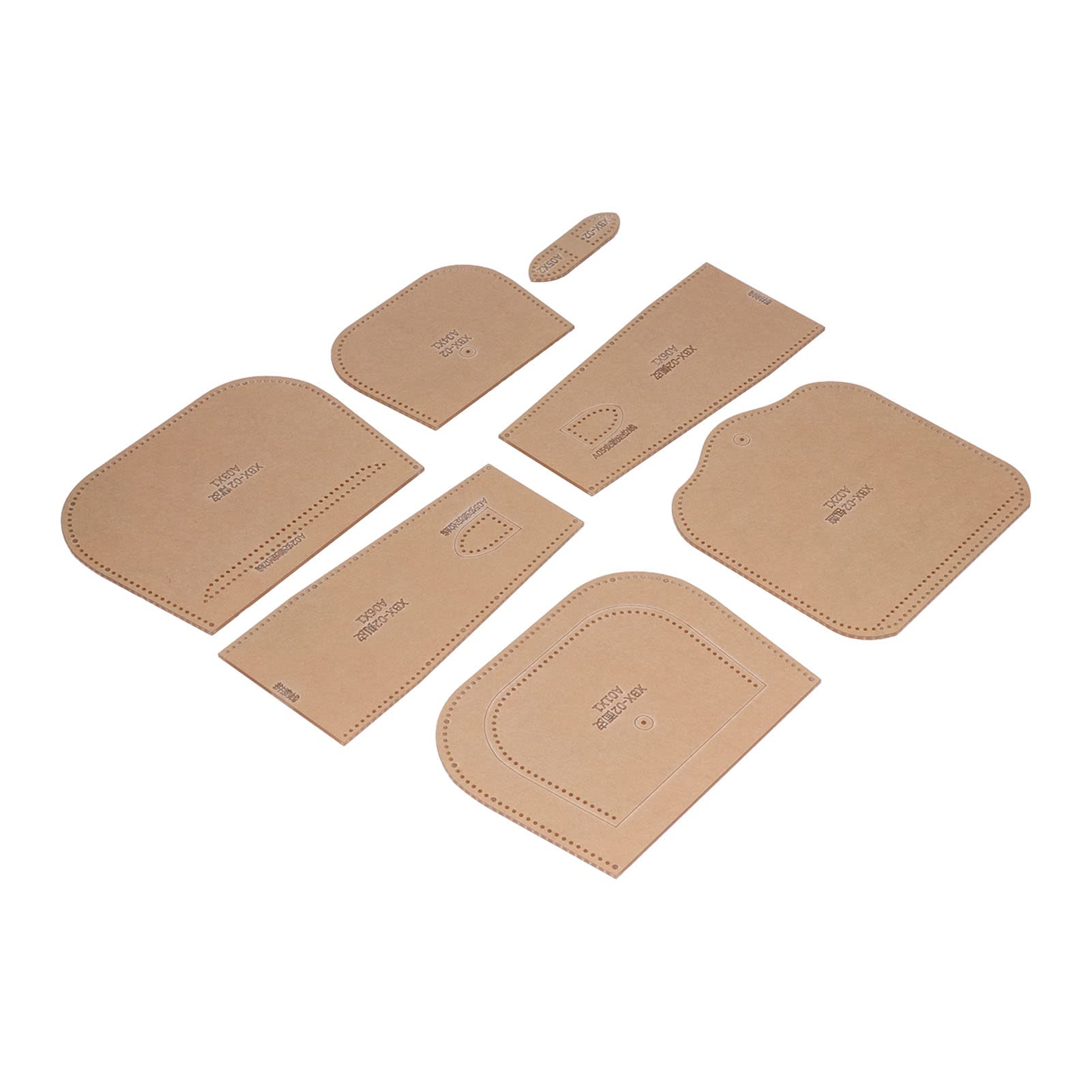 Plantilla acrílica para bolso de cuero, plantilla para manualidades con distancia de corte precisa, patrón de bolso de hombro transparente con película protectora, accesorios