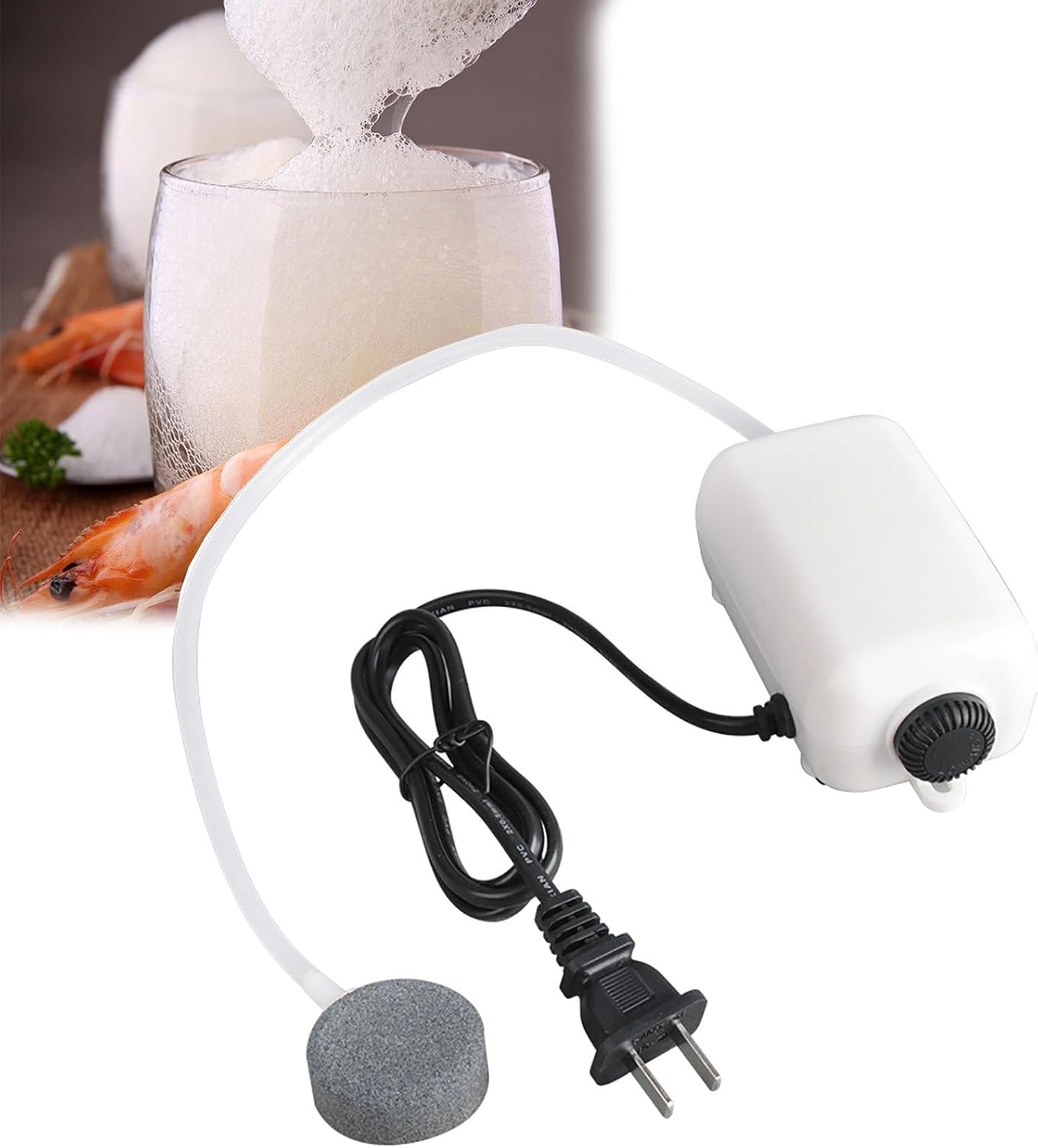 Molecular Cuisine Bubbler, przenośny przyrząd do robienia bąbelków i generator pianki spożywczej z szybkim uruchomieniem i gęstą pianką do dekoracji kulinarnych, koktajli, imprez i technik gastronomii