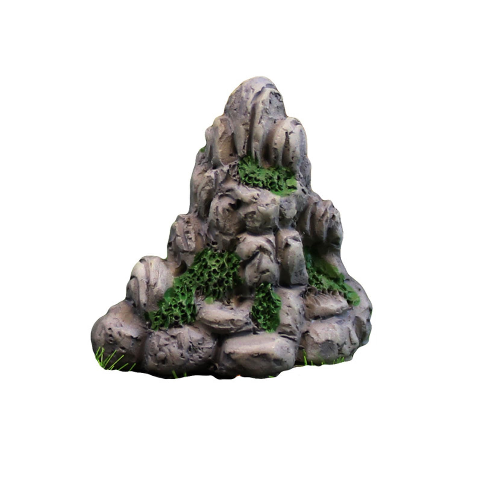 Hsioluted Aquariums Decorations Rockery Landscaping Resin Craft Fishtanks Landscape Rock Figurine for Plant Ornament Rockery Ornaments Home Decor Accessories