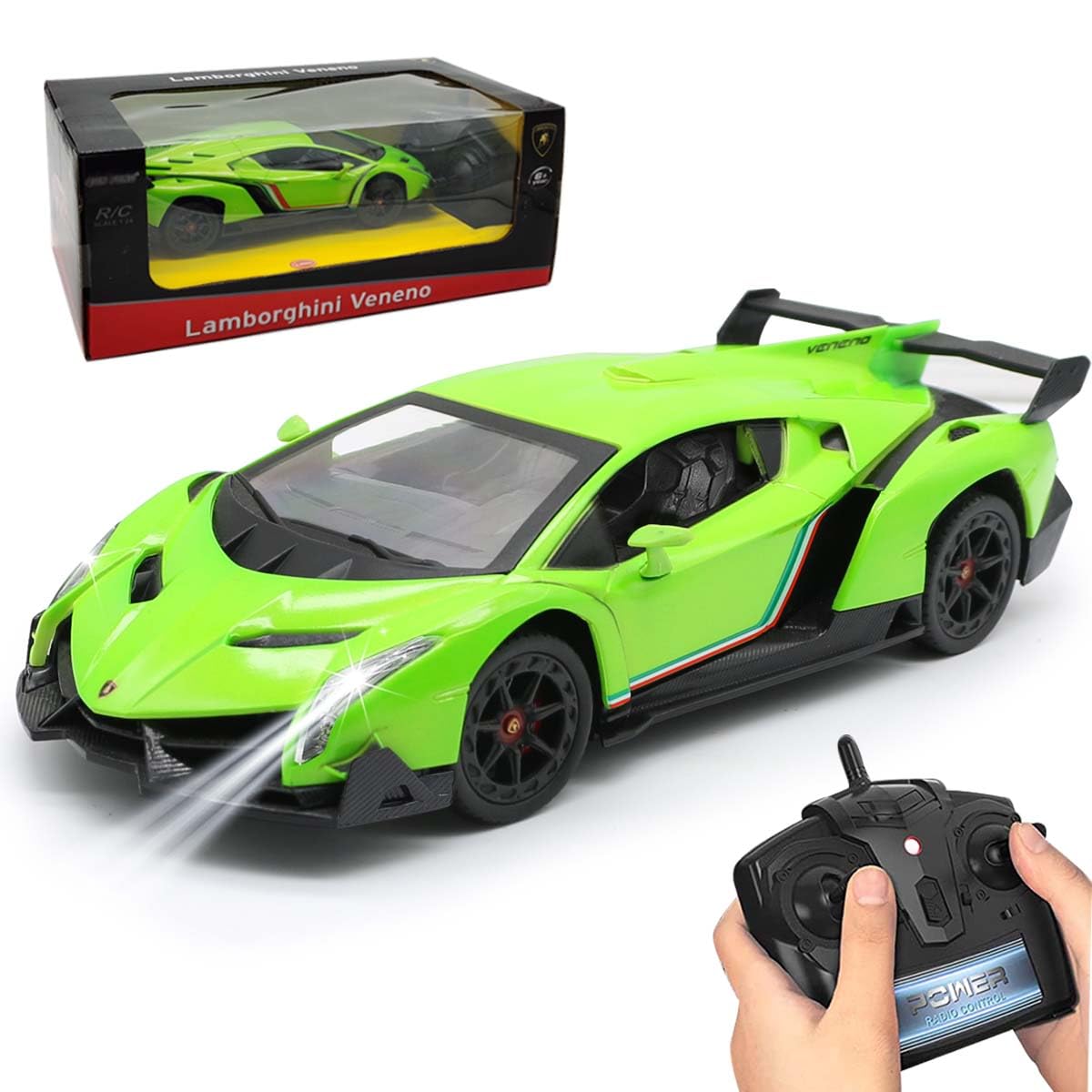 QUN XING Remote Control RC CAR Racing Cars Lambo Officially Licensed 1:24 Toy RC Cars Model Vehicle for Boys 5,6,7,8 Years Old