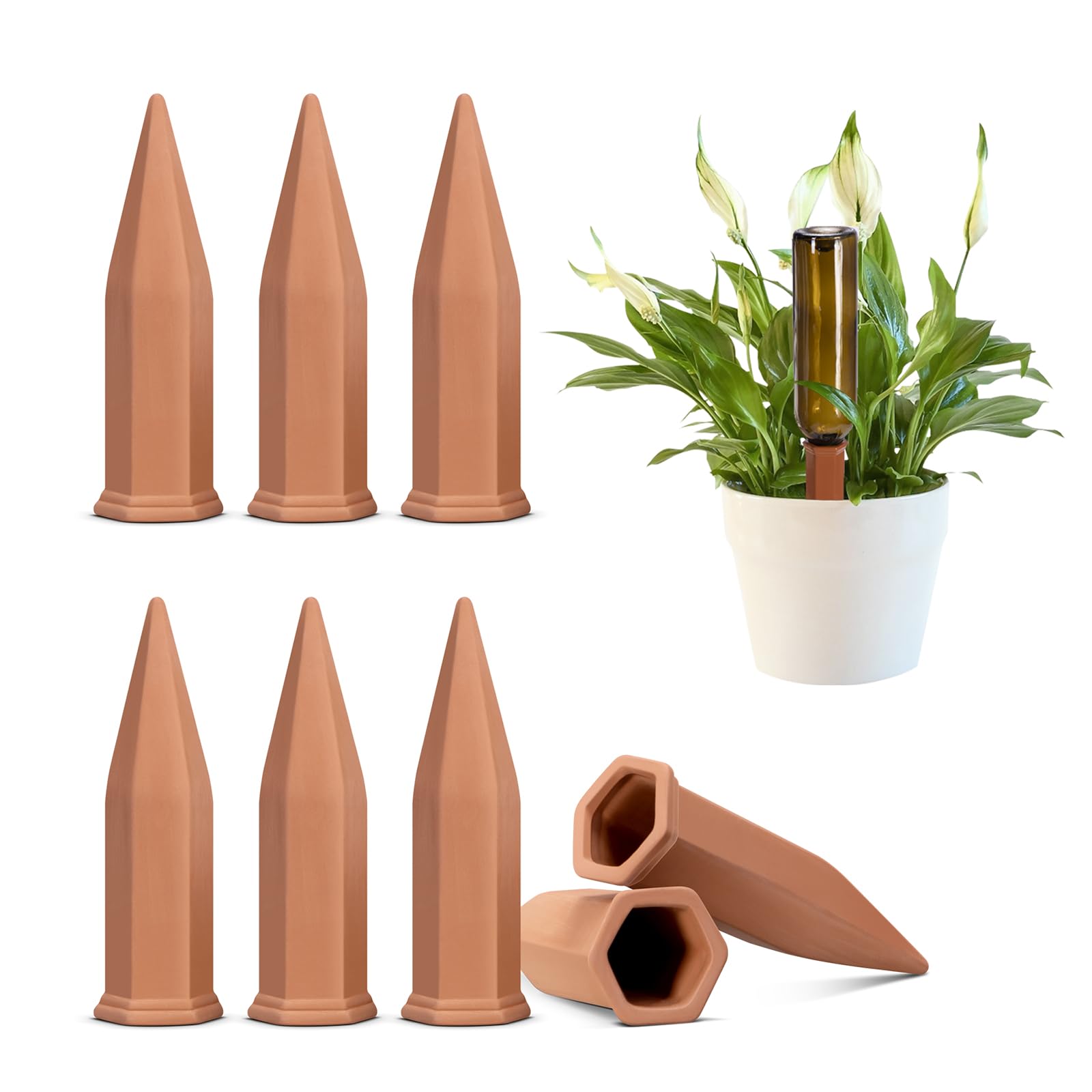 Amazon.com: VIVOSUN 6-Pack Self-Watering Spikes, Hexagonal