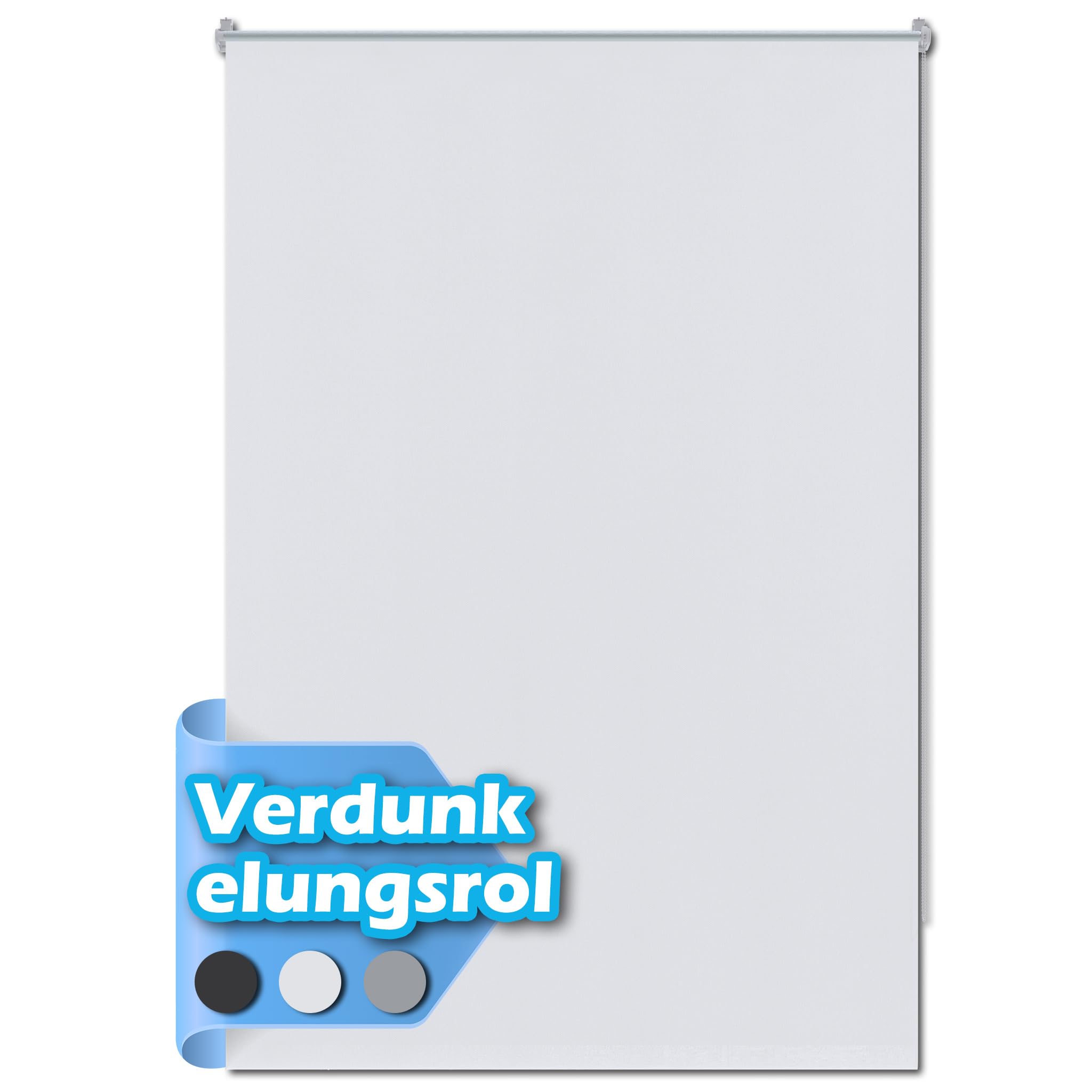 Tenda a rullo oscurante Klemmfix senza/con foratura, protezione dal calore per finestre e porte, colore bianco, larghezza 120 x altezza 210 cm