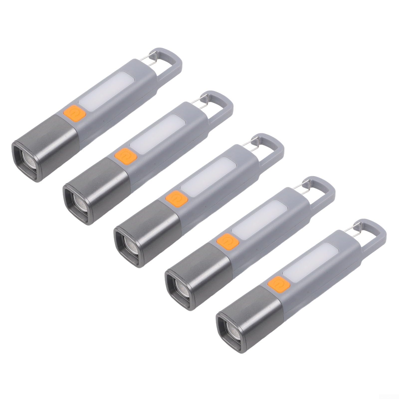 ComfyHarbor 1200mAh USB Rechargeable Camping Flashlight Zoomable LED Beam Waterproof IPX7 Portable Work Light Perfect for Hiking, Repair, and Night Use(5pcs)