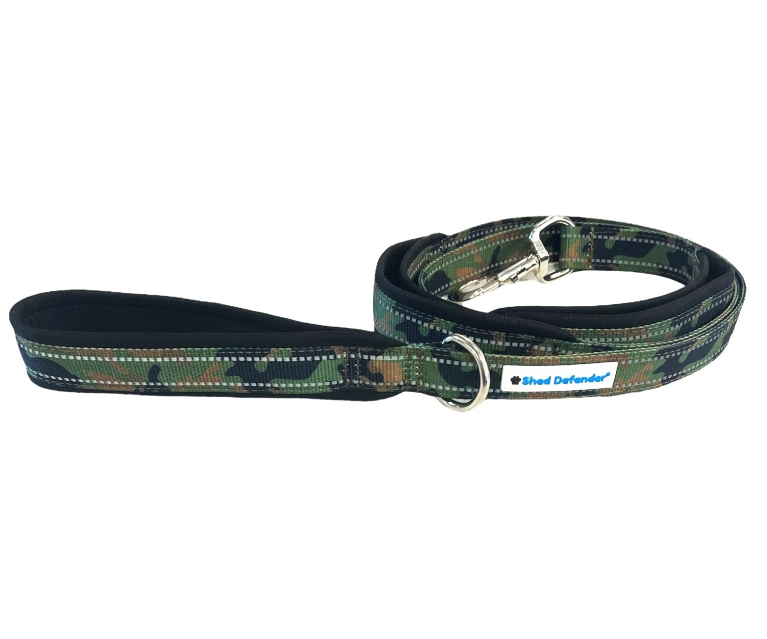 Shed Defender 5 Ft. Three Handle Dog Leash – Seen on Shark Tank, Heavy Duty Reflective Dog Leash w/Padded Traffic Handles for Training, Walking & Control – Durable Leash for Small, Medium, Large Dogs