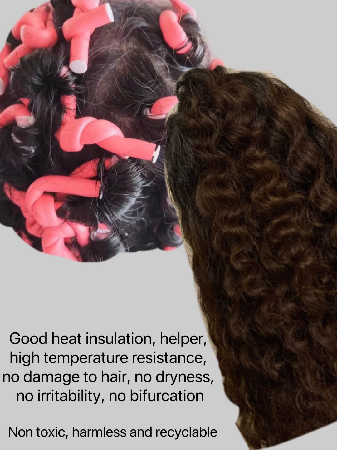 10 varillas rizadoras flexibles, rodillos de espuma suave sin calor, rizadores para mujeres con cabello largo y corto (azul, 0.31 x 9.4 pulgadas) 7