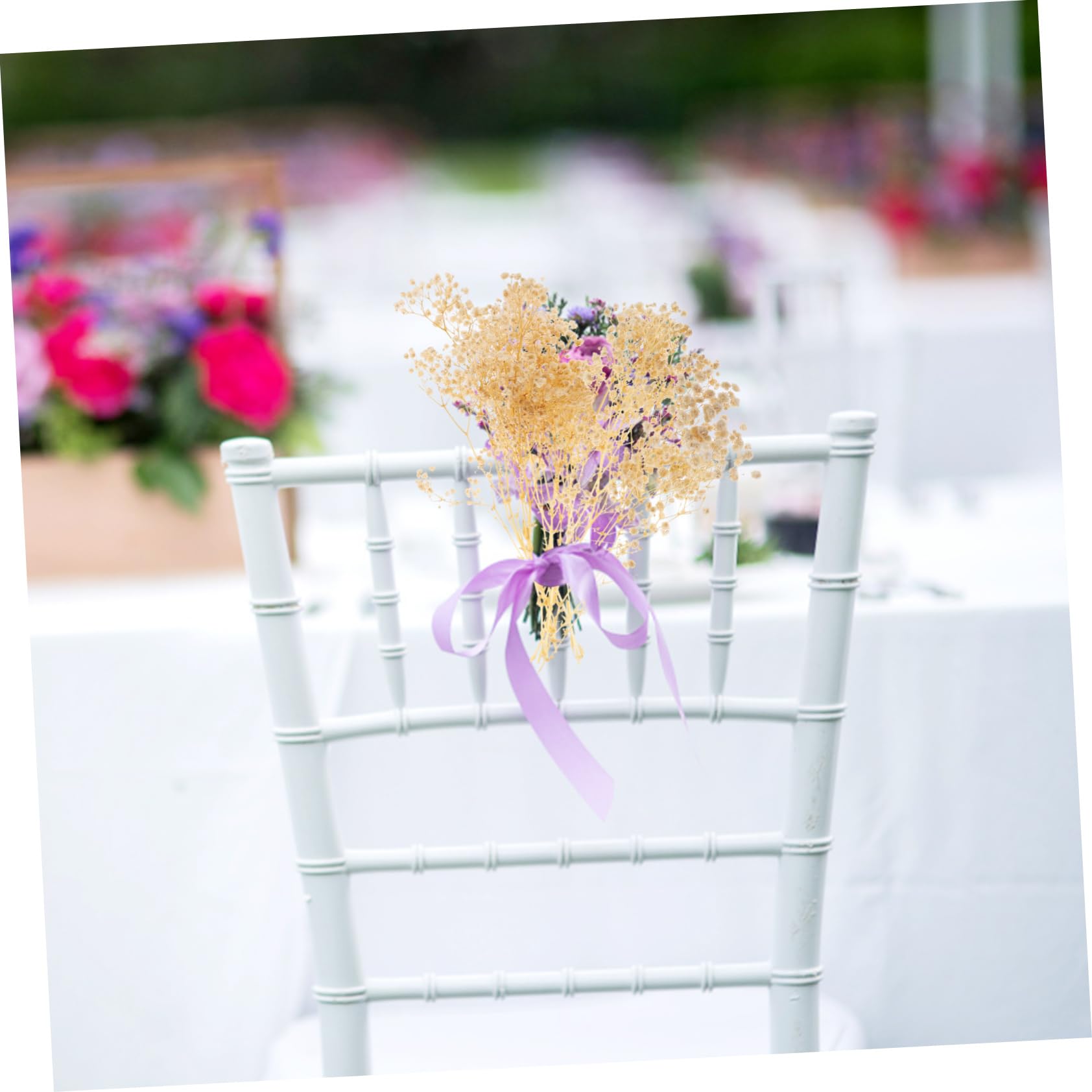 4 Pièces 1 Gypsophile Fleur éternelle Bouquet de Fleurs séchées décoration de Mariage Garden Party décoration de la Maison Bouquet ( 44 cm 40 g Un Bouquet) Marguerite ABOOFAN