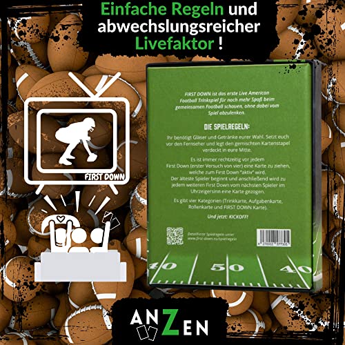 Trinkspiele Anzen First Down – Live Football Trinkspiel