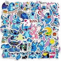 S-titch Aufkleber Kinder, 100 Stück Sticker Set, Wasserfest Cute Stickers für Koffer Fahrrad Laptop Autos DIY Tattoo, Vinyl Aufkleber für Kindergeburtstag Mitgebsel Festival Mädchen (S-titch)