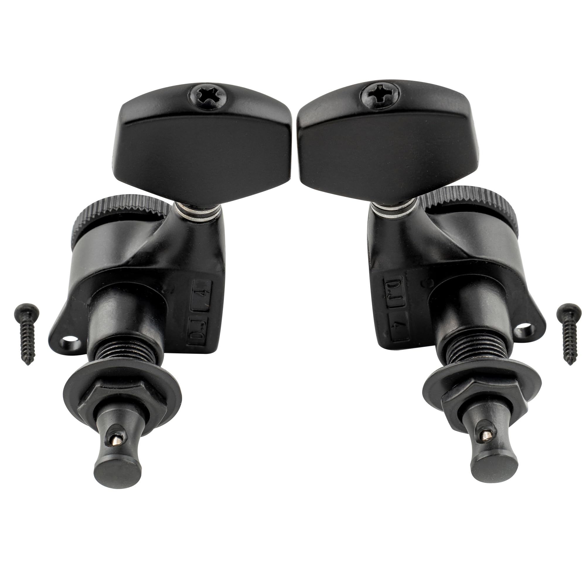 Meccaniche Per Chitarra Musiclily Set L3+R3 - Per Chitarre Elettriche/Acustiche, Nero, Ratio 1:15