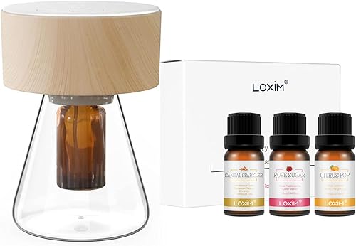 LOXIM Twilight - Difusor sin agua colección Wood & Discovery - Juego de aceites esenciales