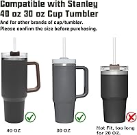 Vista 5 de Funda de repuesto para bota de popote compatible con vaso Stanley de 40 onzas y 30 onzas