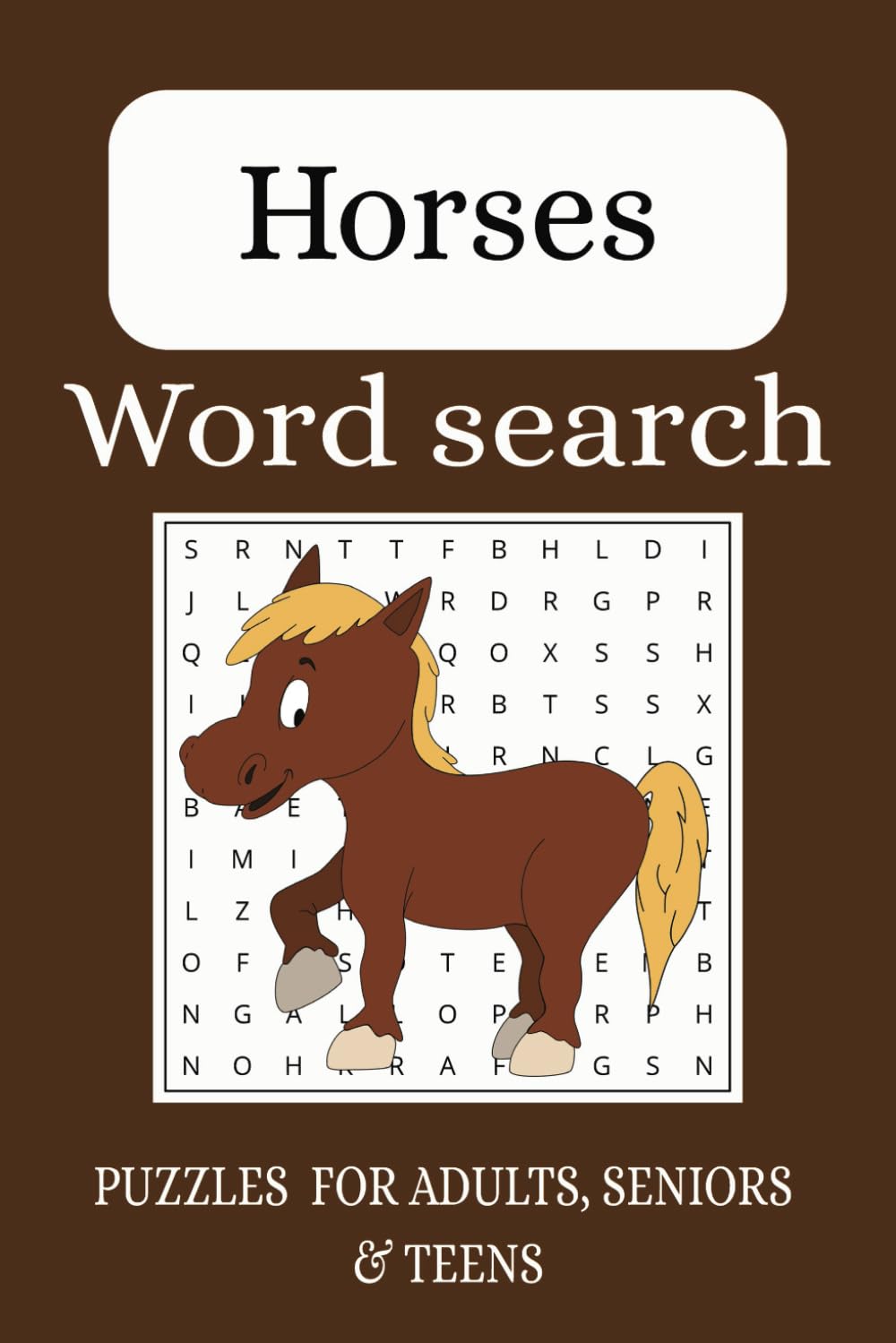 Horse Word Search Puzzle Book: Word Searches with Easy to Read Print Horses, Horseback Riding, Horse Racing and More | 6x9 inches, 110 pages | 50+ ... for Vacantions , Holidays and Free Times.