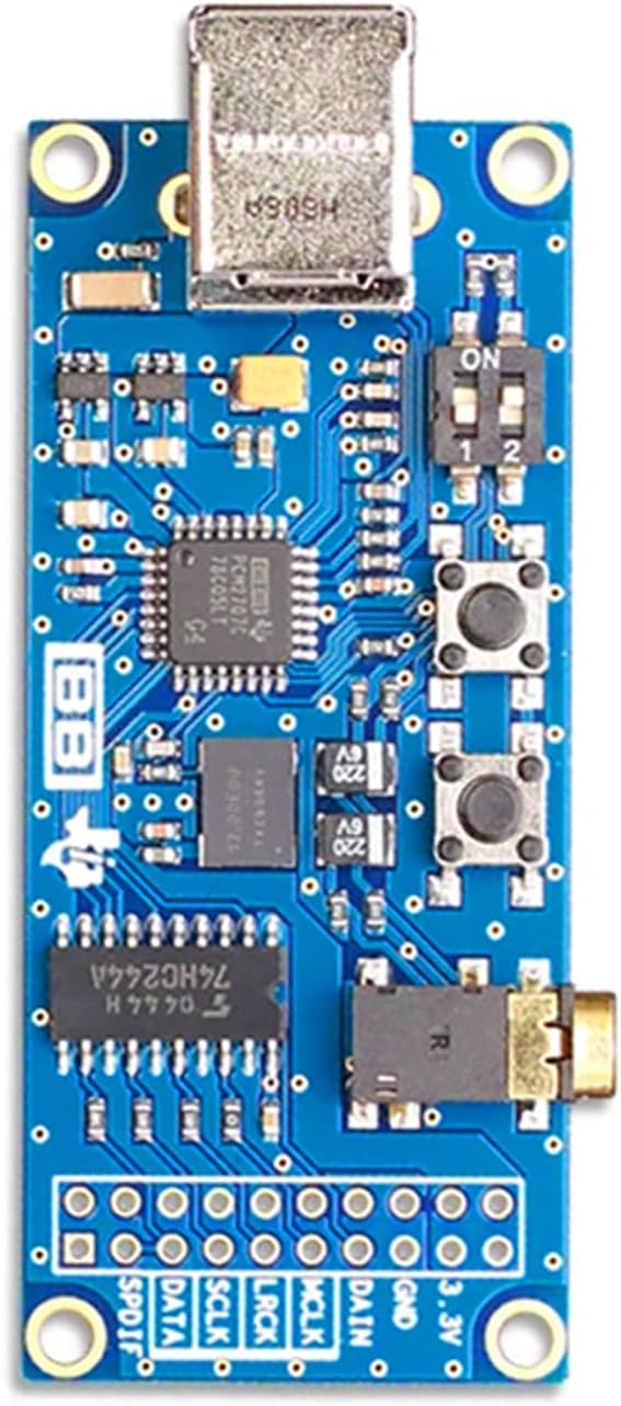 – PCM2707C USB To I2S Sound Converter Module Card Module Replacement For Music Player Equipment USB Interface Converter