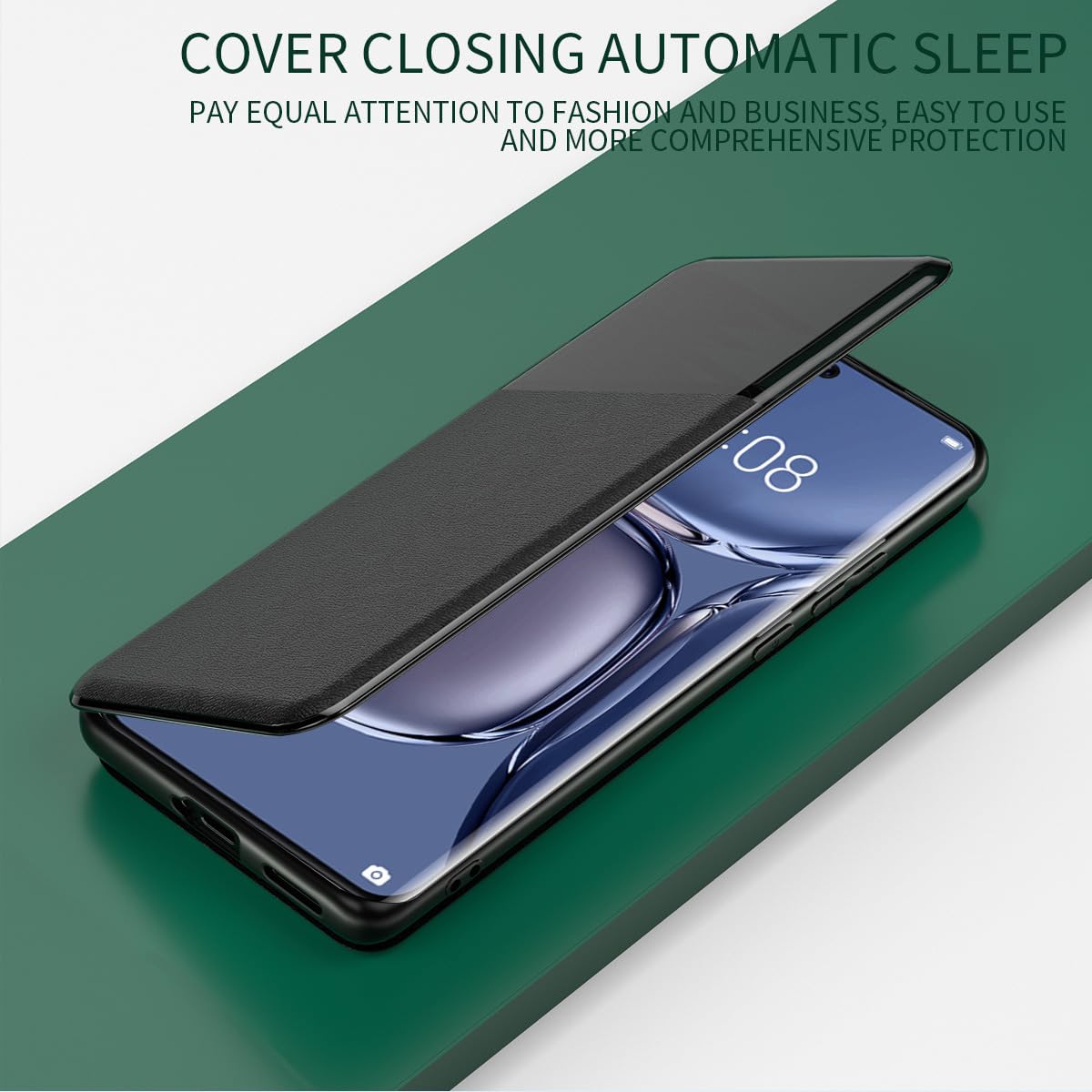 Etui z klapką do Samsunga Galaxy S24 Ultra/S24 Plus/S24, skórzane inteligentne etui z klapką na telefon komórkowy z gniazdem na kartę, etui chroniące aparat, pomarańczowe, S24 Plus