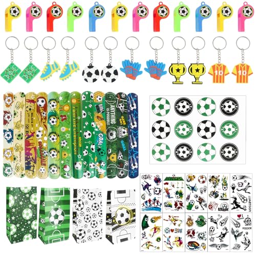 MIHURO 12 Stück Fußball Papiertüten/Geburtstagstüten Kinder mit Fußball-Pfeifen, Armbänder,Aufkleber und Schlüsselanhänger,Mitgebsel Kindergeburtstag Fussball Fussball Deko Geburtstag Kinder MIHURO 12 Stück Fußball Papiertüten/Geburtstagstüten Kinder mit Fußball-Pfeifen, Armbänder,Aufkleber und Schlüsselanhänger,Mitgebsel Kindergeburtstag Fussball Fussball Deko Geburtstag Kinder