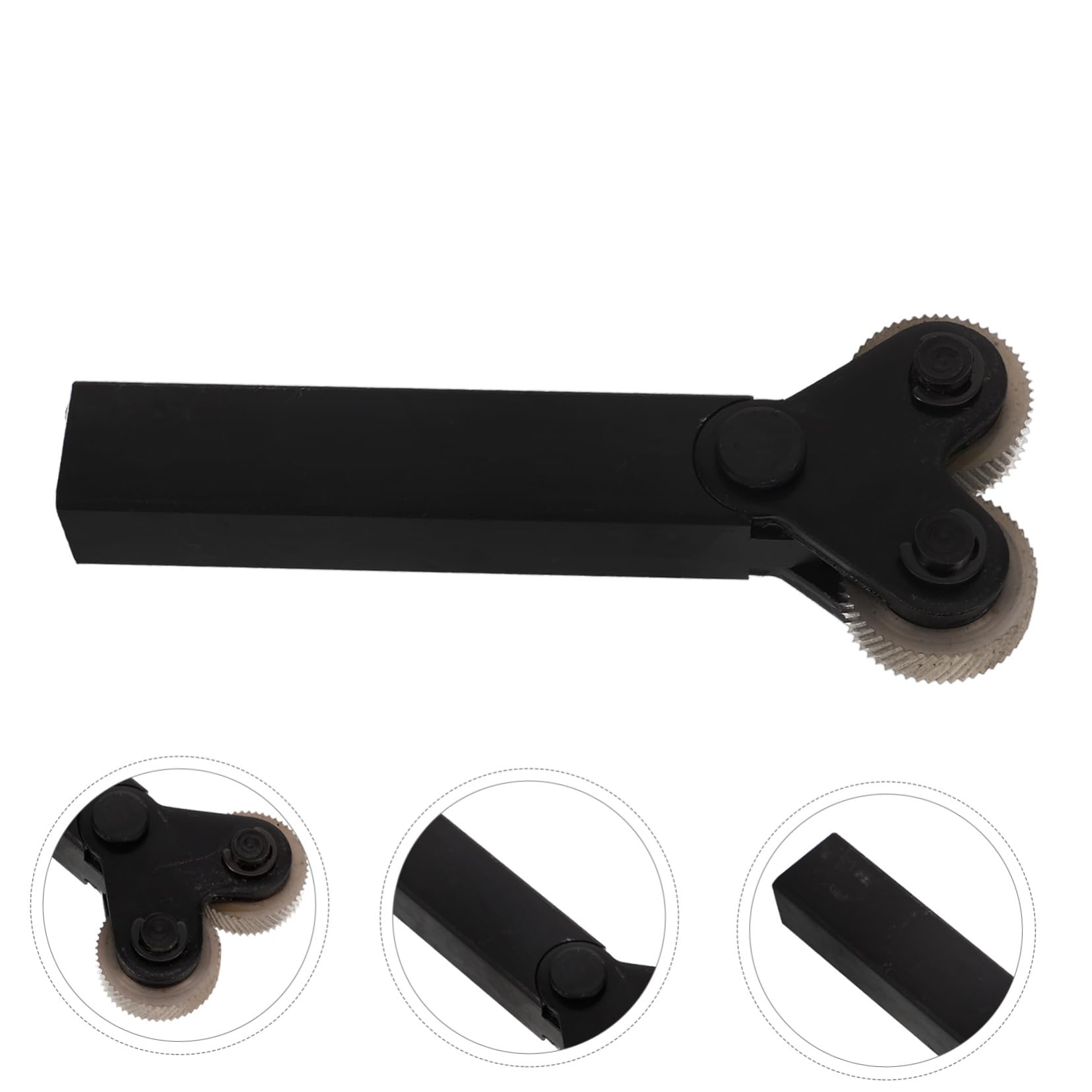 Outil De Moletage à Double Roue En Acier Fraise à Moleter Polyvalente Molette Antidérapante Pour Tournage De Métaux Outil Pratique Pour Et Amateurs 1 Pièce