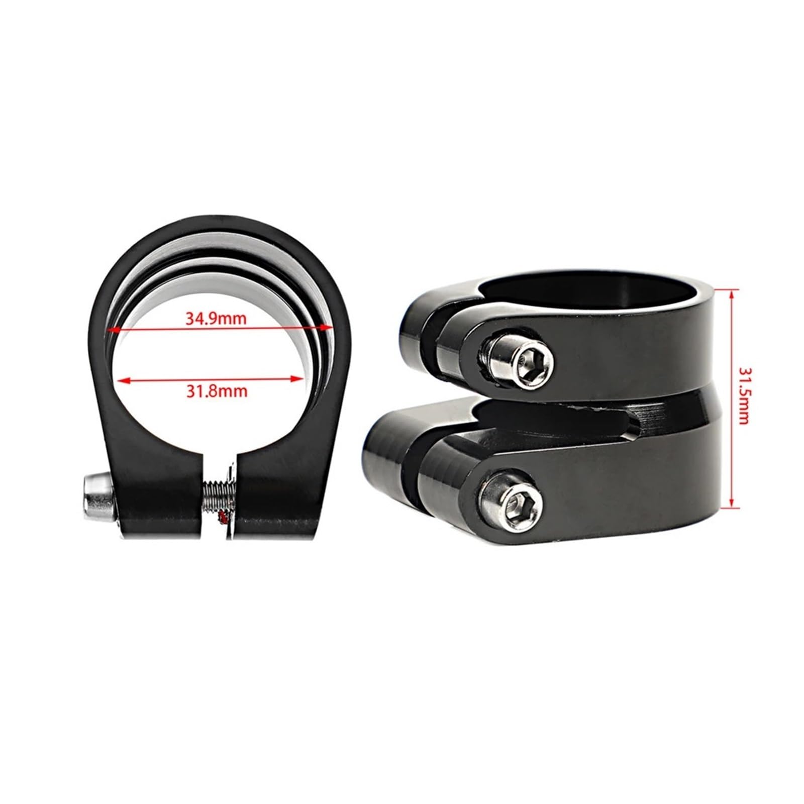 Morsetto reggisella a sgancio rapido a doppio strato, clip for tubo da 31,6 mm 34,9 for parti di ciclismo su strada
