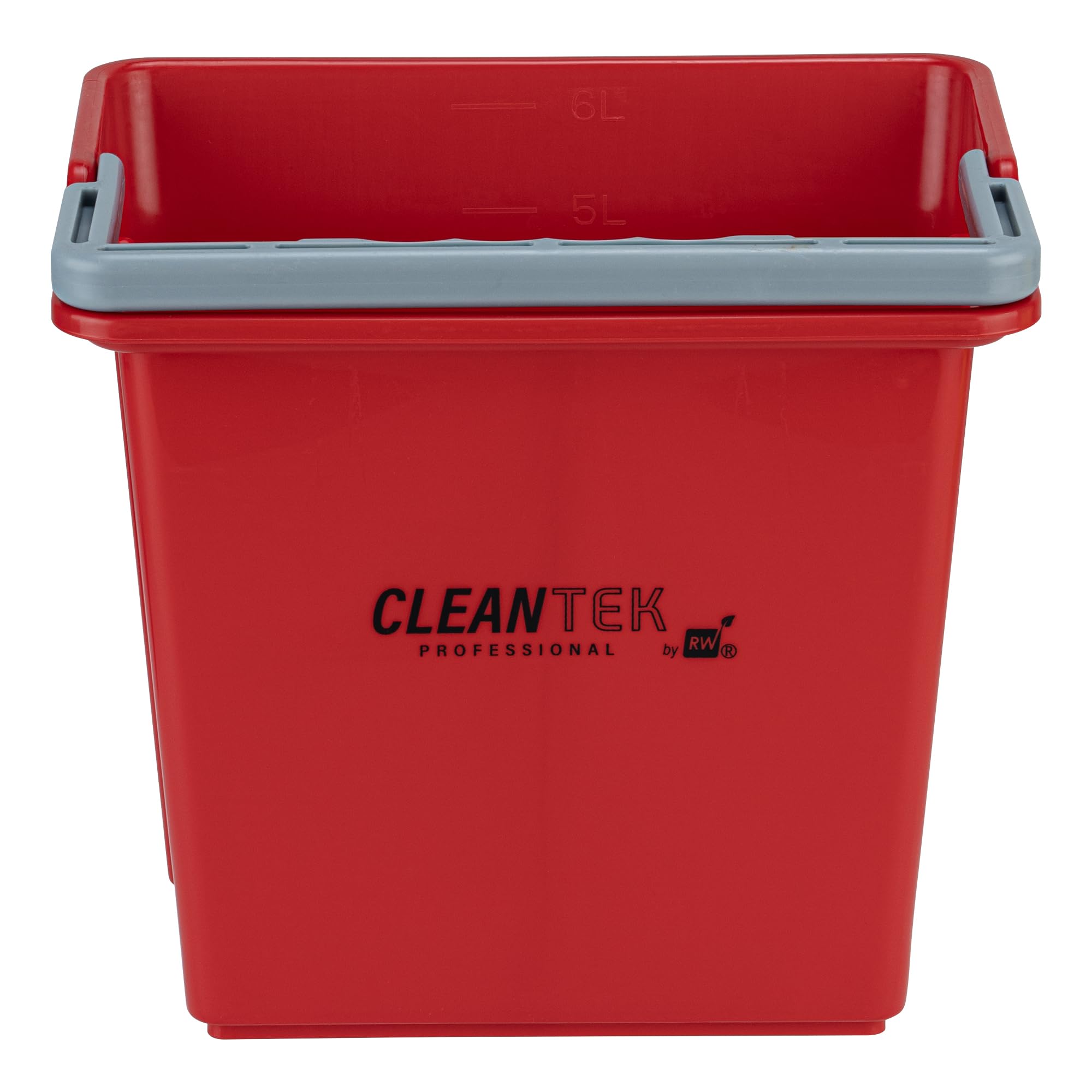 Restaurantware 6 qt Red Cleaning Bucket