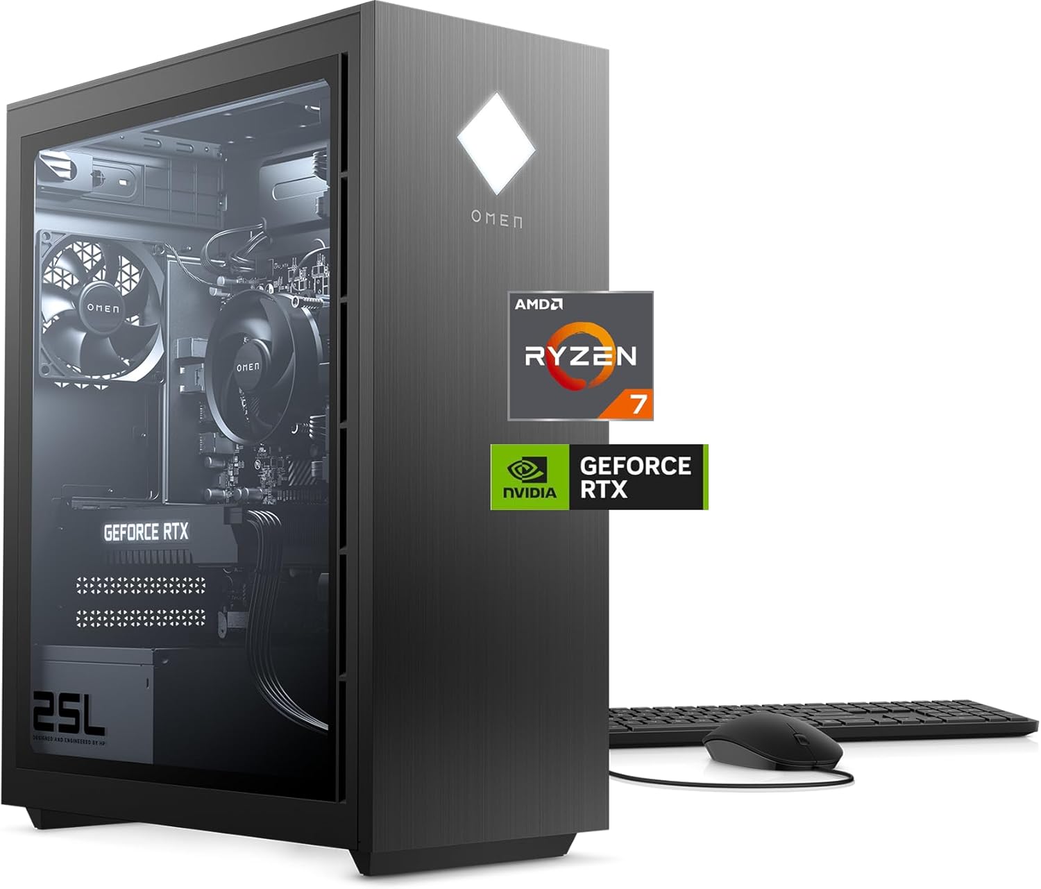 HP OMEN 25L Gaming Desktop PC for Student & Business, AMD Ryzen 7 3700x (8-core), NVIDIA GeForce GTX 1660, 32GB RAM|1TB SSD, USB-C, RJ-45, Mouse & Keyboard Included, Windows 11, RK Bundle, GT12-0042 HP OMEN 25L Gaming Desktop PC for Student & Business, AMD Ryzen 7 3700x (8-core), NVIDIA GeForce GTX 1660, 32GB RAM|1TB SSD, USB-C, RJ-45, Mouse & Keyboard Included, Windows 11, RK Bundle, GT12-0042