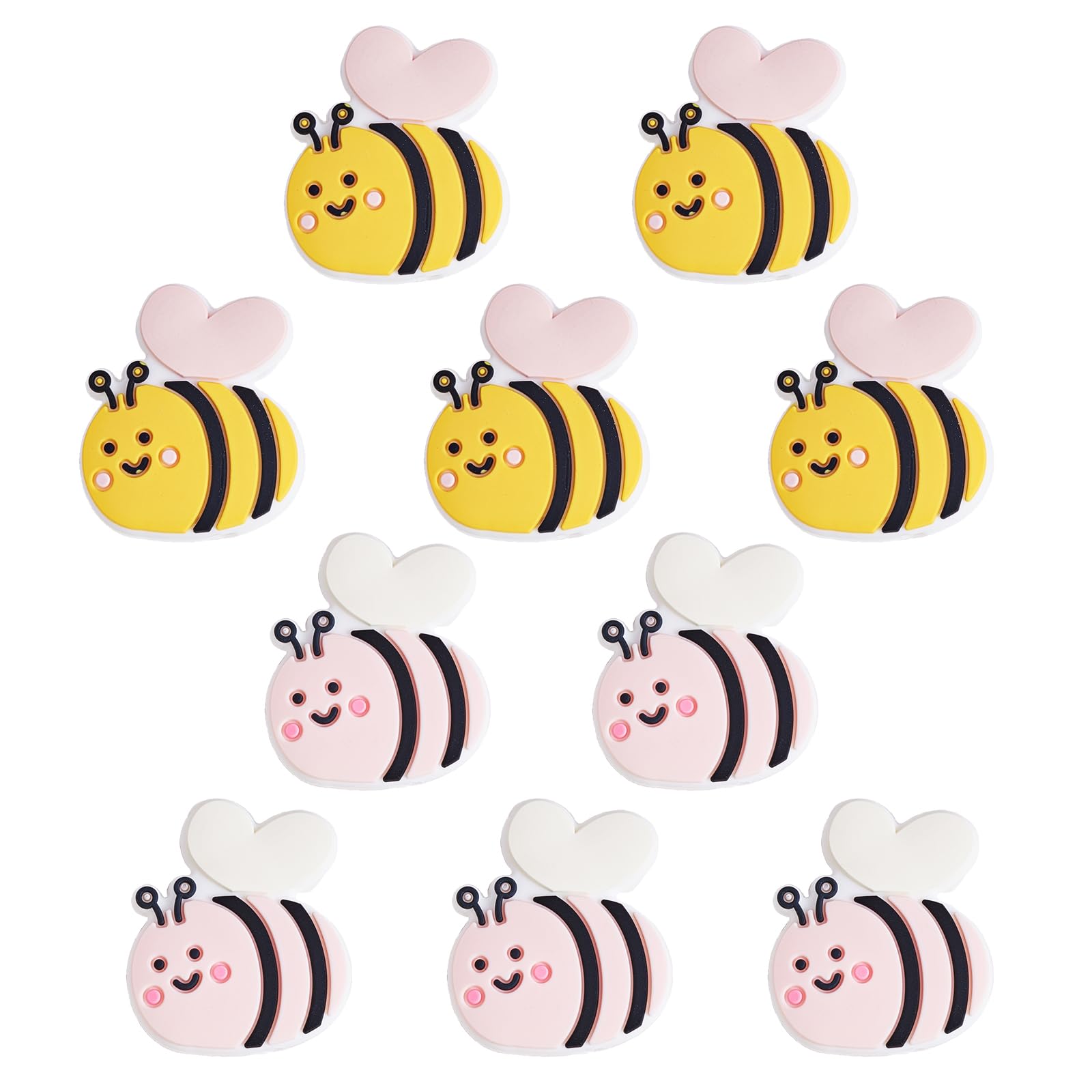 WEWAYSMILE 16 Pezzi Perline Silicone,Perle di Silicone Animale,Perle di Silicone Del Fumetto,Adatto per la Catena Chiave del Braccialetto Della Collana Mestieri Gioielli(Cucciolo
