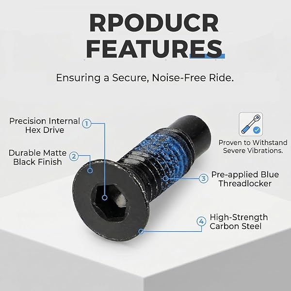 Zolara 10 Pièces Vis pour Trottinette, Vis de Guidon de Scooter, Scooter Vis à Tête Frontale Accessoires, compatible avec les Trottinettes Xiaomi M365 1S Pro, Ninebot Max, G30, Séries ES et F - 4