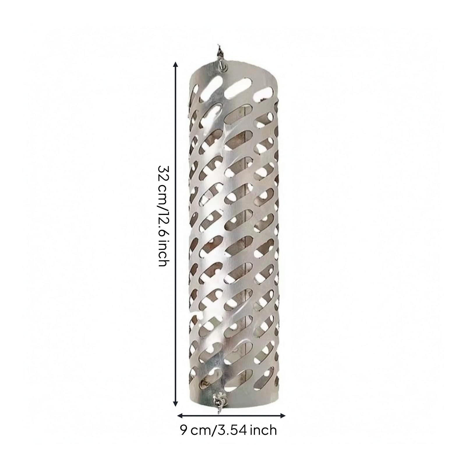 Protezione per Canna Tubo di Scarico Con, Rete Antiscottatura Modello B, Dimensioni 32x9 Cm, In Acciaio Inossidabile