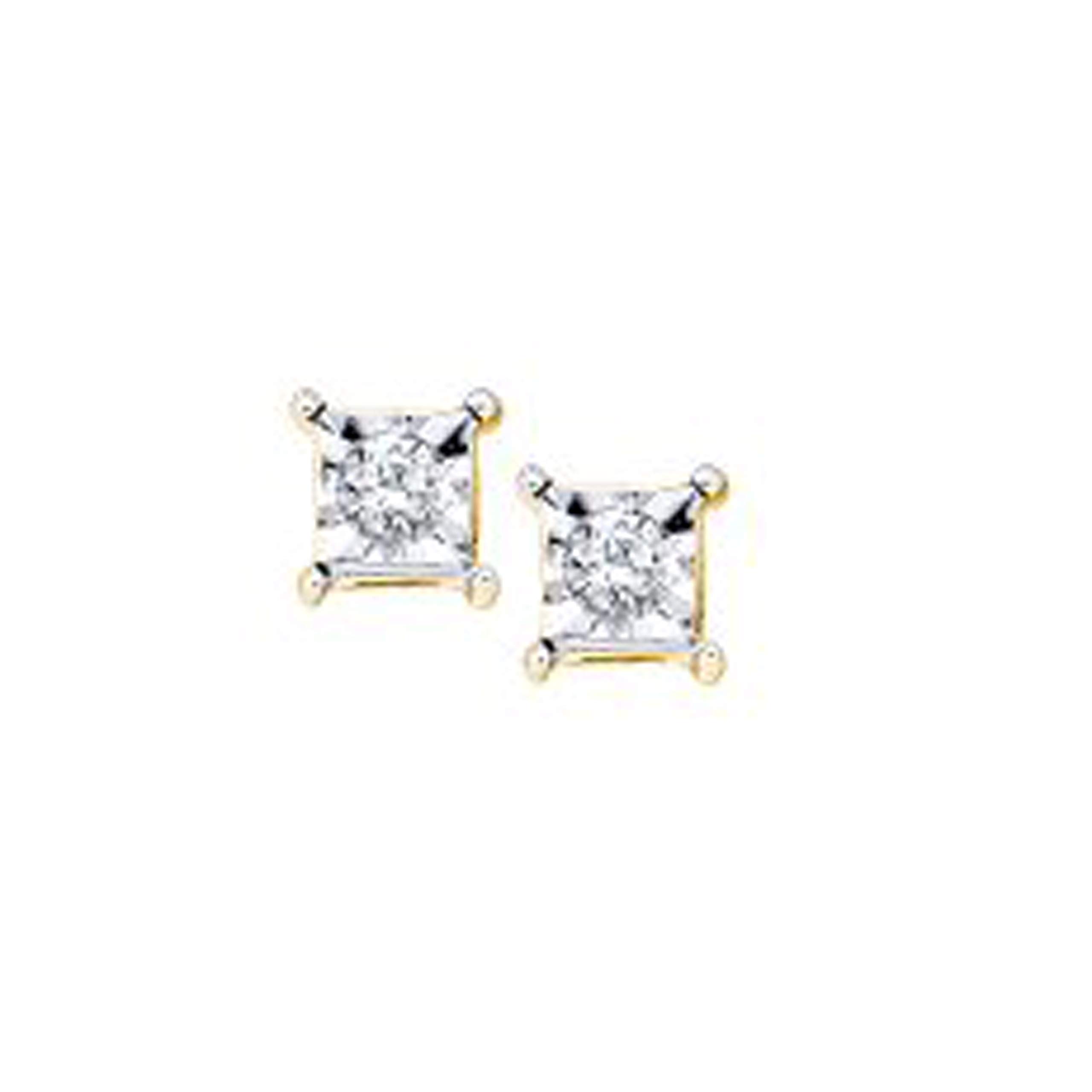 Dazzlingrock Collection 0 10 Carat ctw Round Diamond Women Fashion Fanook Earrings Solid 10K Yellow Gold