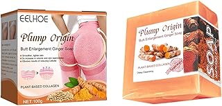 Sabonete para aumentar o bumbum | Sabonete de Banho Gengibre Orgânico Linfático - Sabonete de gengibre para aumento de bumbum Plumporigin, sabonete de aumento de bunda de gengibre para Iytefeki