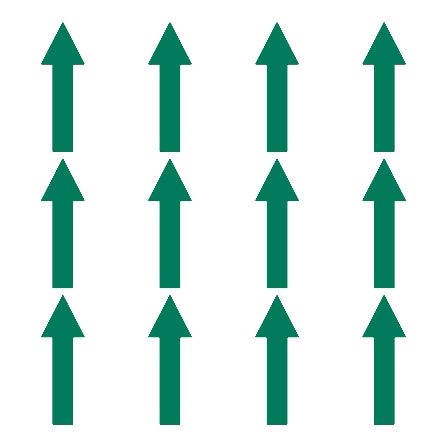 LiteMark 10 Inch Arrow -12pk | Easy to Remove Floor and Wall Marking Arrows | Temporary Traffic Direction (Pack of 12) | Green (B06WRPJX36) Amazon Price History, Amazon Price Tracker