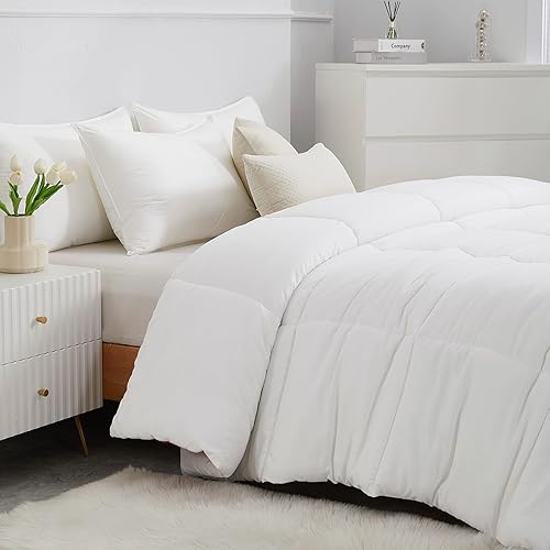 Miniatura 3 de Elysian Homes  Edredón alternativo de plumón suave y esponjoso para todas las estaciones, ligero, agradable a la piel, fácil de lavar, tamaño Queen,