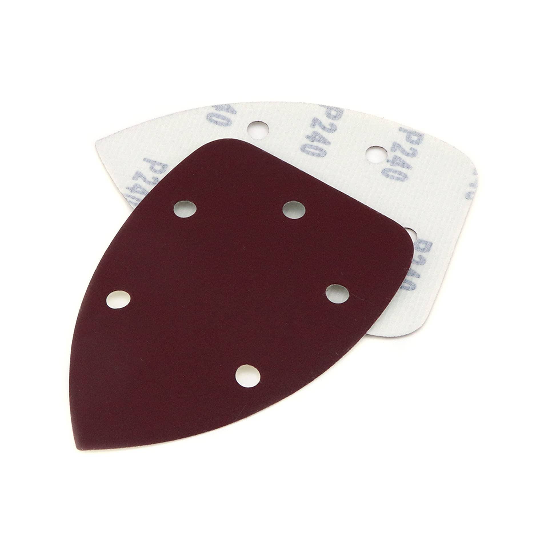 SG Store 50pcs Mouse Dettaglio Levigatrice Carta Vetrata 140x98mm 80/240/320/400/600 Grit 6 Fori Mouse Levigatrice Carta Ossido Di Alluminio Per Pietra Artificiale Prodotti In Legno Metallo - 13