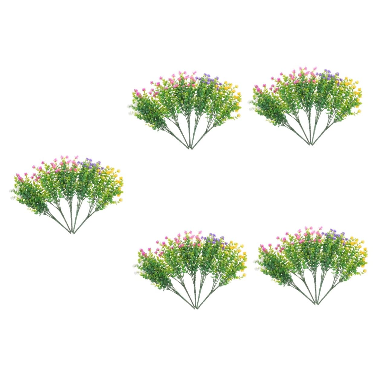 DECHOUS 25piezas Ramo De Flores Artificiales De Eucalipto para Decoración De Interiores Accesorios De Fiesta y Centro De Mesa Falsas Plantas Lifelike Variedad De
