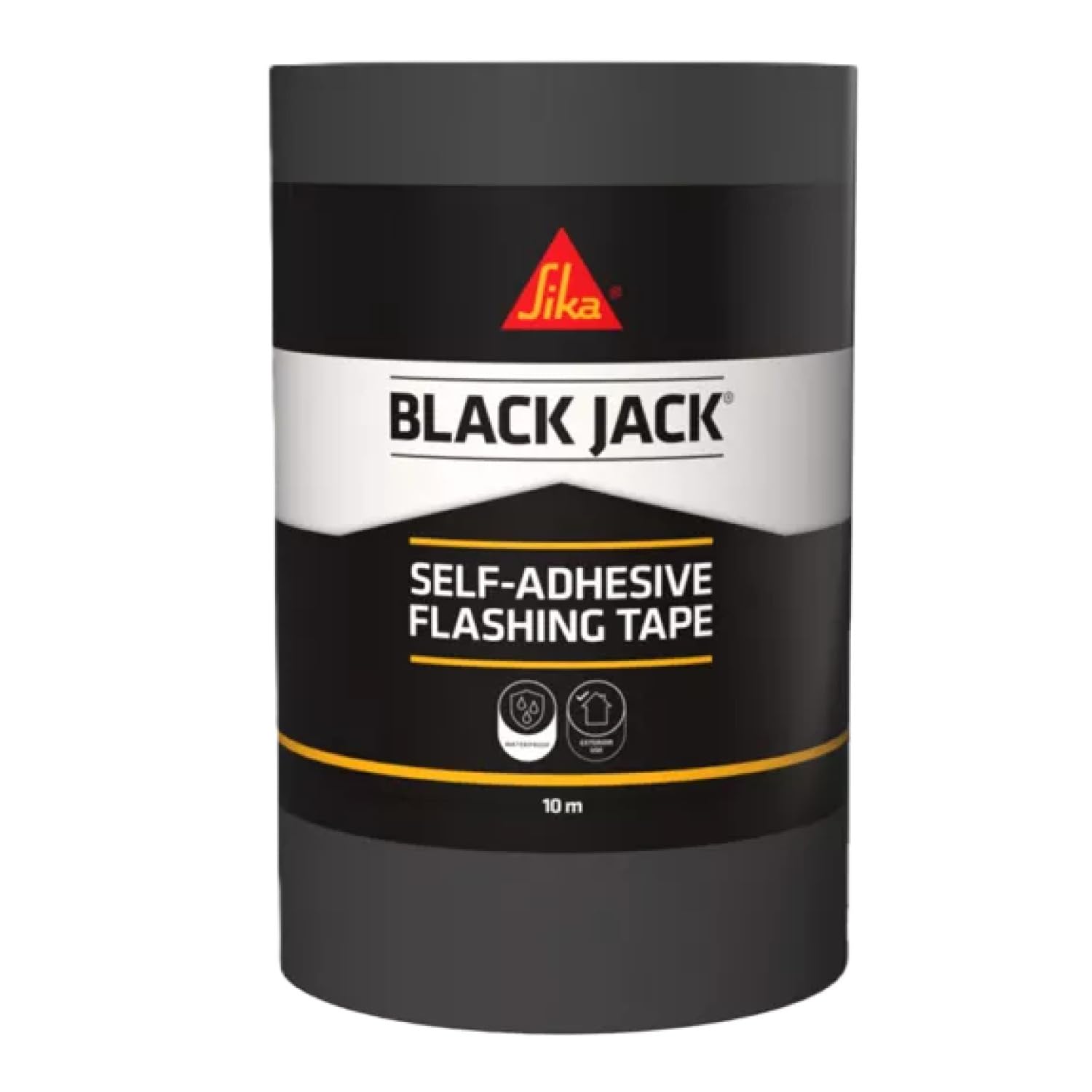 Everbuild Black Jack Strong Self Adhesive Flashing Tape – Natural Lead-Look Finish – 300mm x 10m