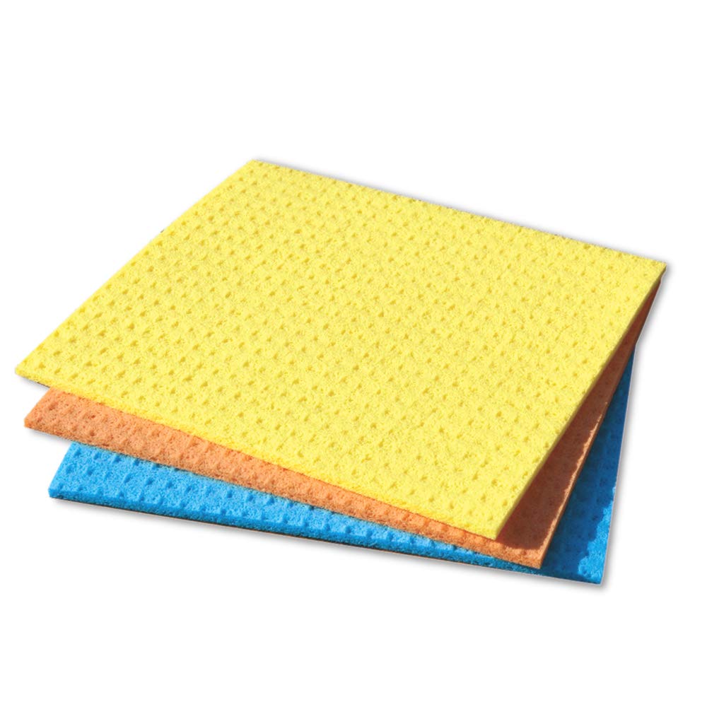 YORK Multipurpose Cleaning Sponge Wipe for Kitchen, Table Tops & Glass Tops with 13X Absorption Power 6 Pieces 17.5*15.5 CM Assorted Colours [024010] (B08J4NTVDN) Amazon Price History, Amazon Price Tracker