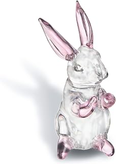 3.5'' Crystal Rabbit Figurine Collectibles Spring Easter Bunny Decoratio...