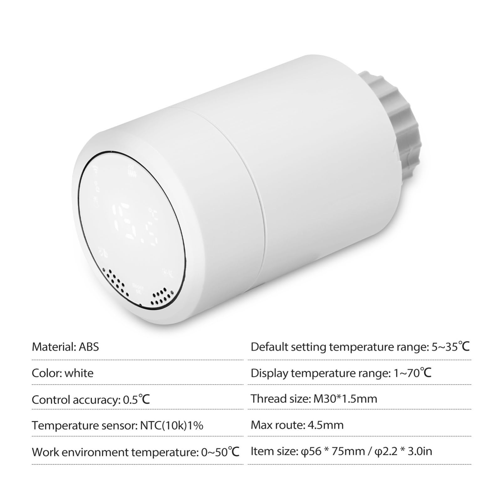 Tuya Zigbee 3.0 Termostat Siłownik Zaworu Grzejnikowego Inteligentny Programowalny Regulator Temperatury TRV Z Automatyczna Regulacja