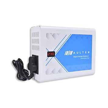 AULTEN Multipurpose Voltage Stabilizer for Home 2 KVA 1600W 70V-280V AD003 (Grey) | 2 Year Warranty