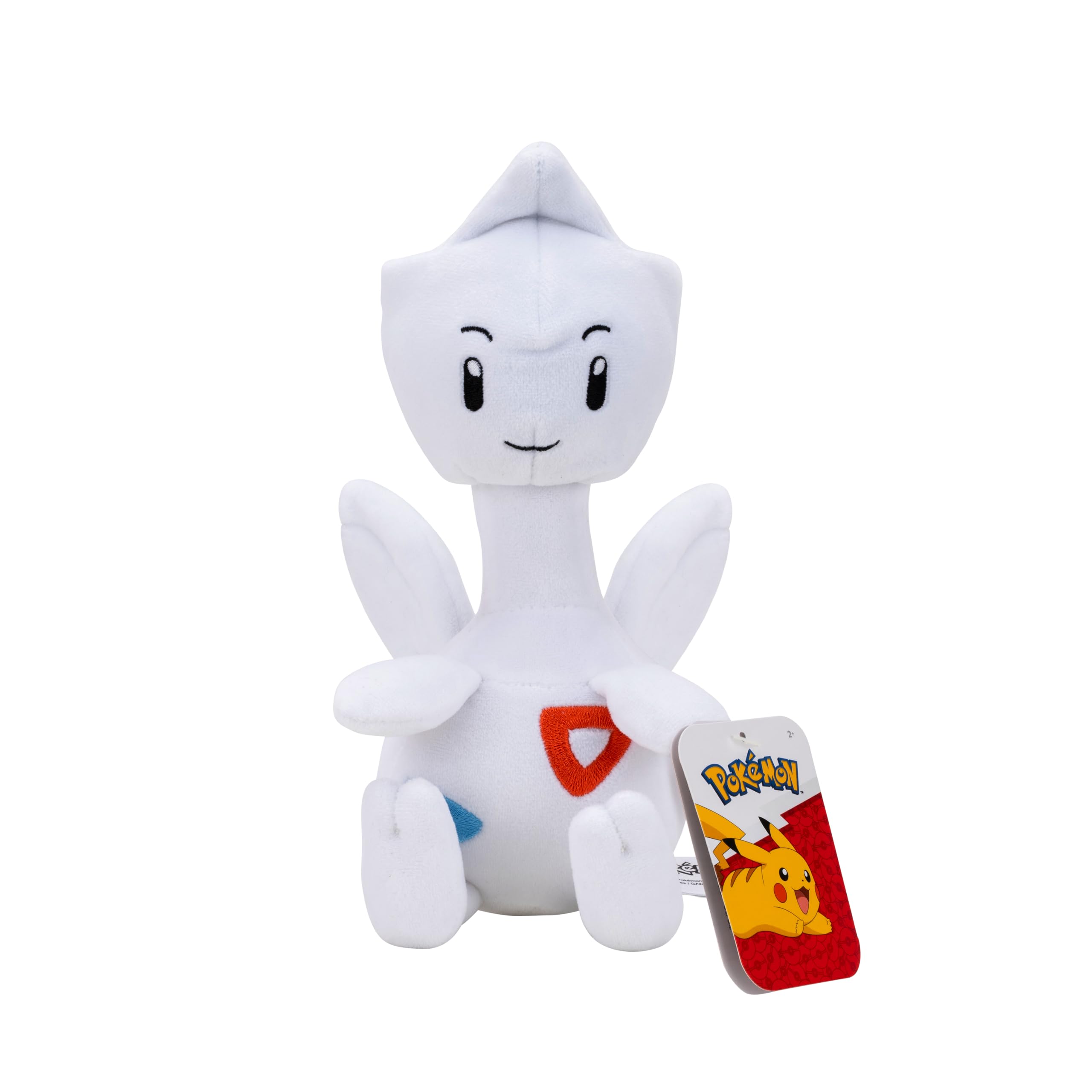 Pokémon Togetic Plush - 8-Inch Soft Plush with Authentic Details, Multicolor, 8 inches