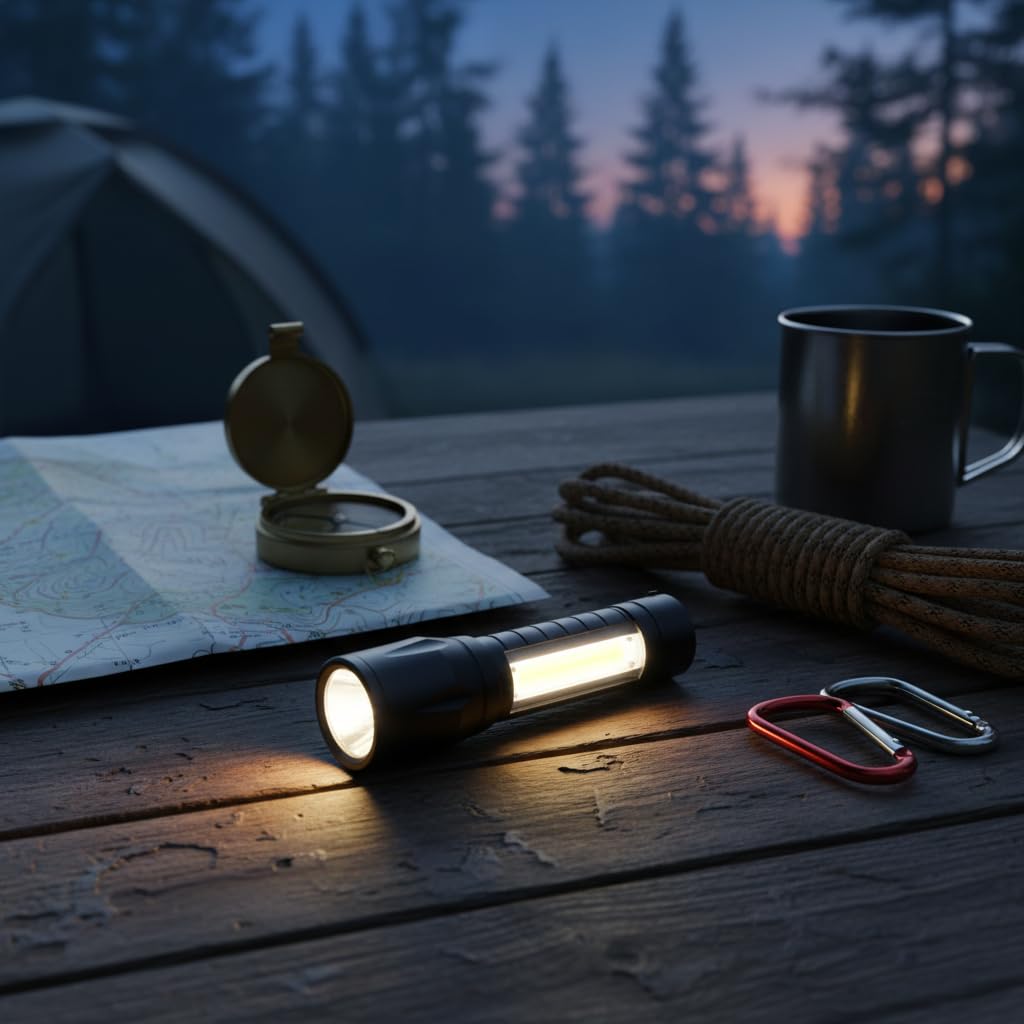 Shopronics LED Torch - Powerful Rechargeable Light -4