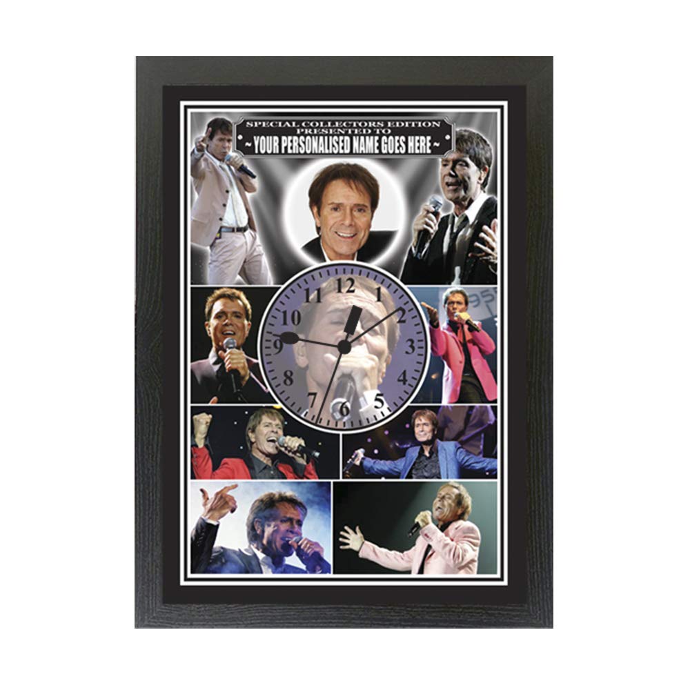 Cliff Richard Personalised Icon Gift Clock
