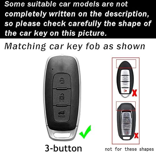 Miniatura 2 de ontto Funda de cuero para llave de automóvil para Nissan Rogue Pathfinder X-Trail Versa Kicks Ariya Qashqai Teana, accesorios antiarañazos, funda