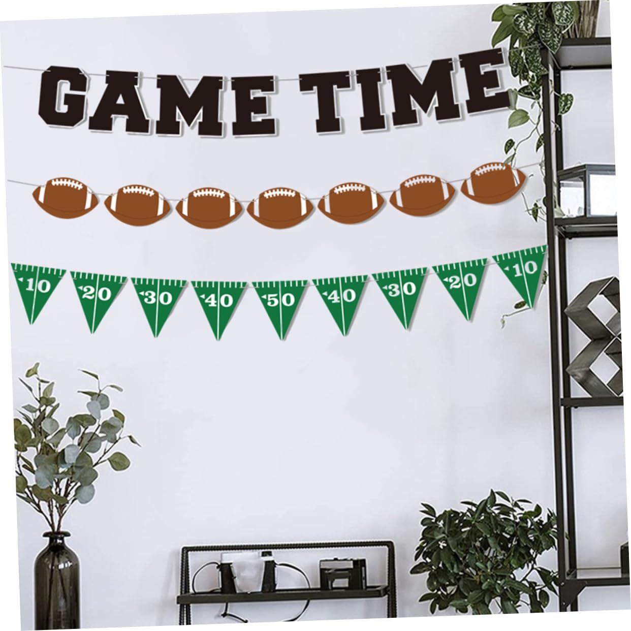 Yardwe 9 Set Di Decorazioni A Tema Per Feste Di Compleanno Striscioni Da Parete A Tema Calcio Articoli Per Feste