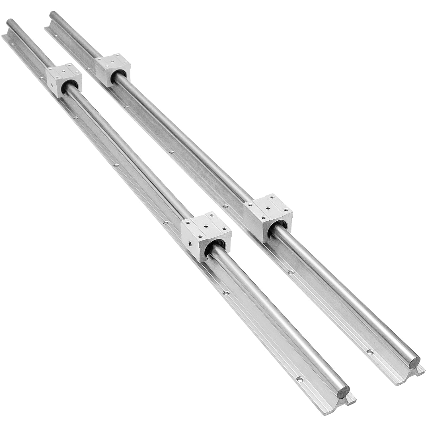 PNBO Linear Rails and Bearings Linear Rail 2 PCS SBR161000mm Linear