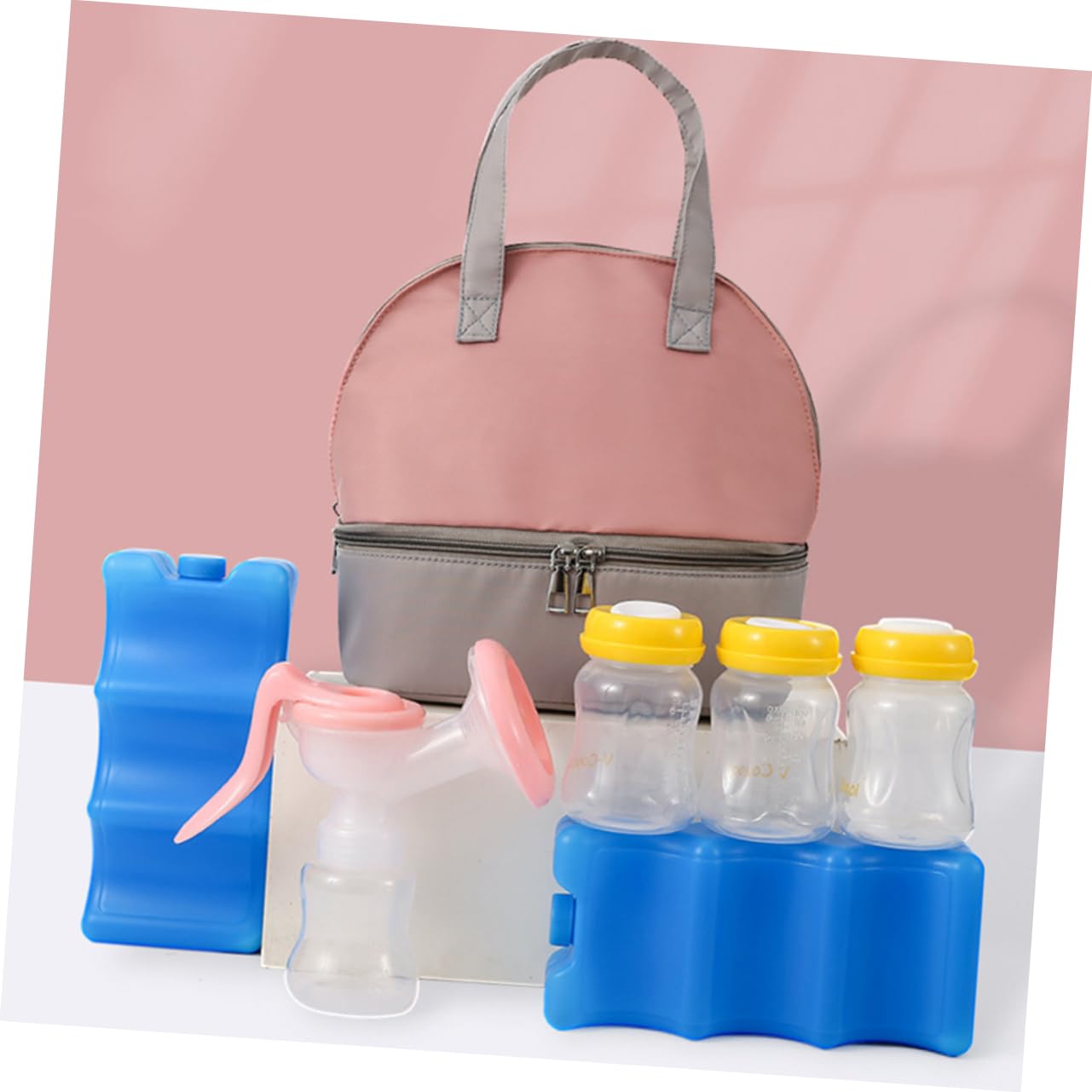 3 Pz Borsa borse termiche sacchetti termici refrigeratore per biberon bottiglie di latte borsa per bottiglia di latte borsa tote bottiglia di latte poliestere