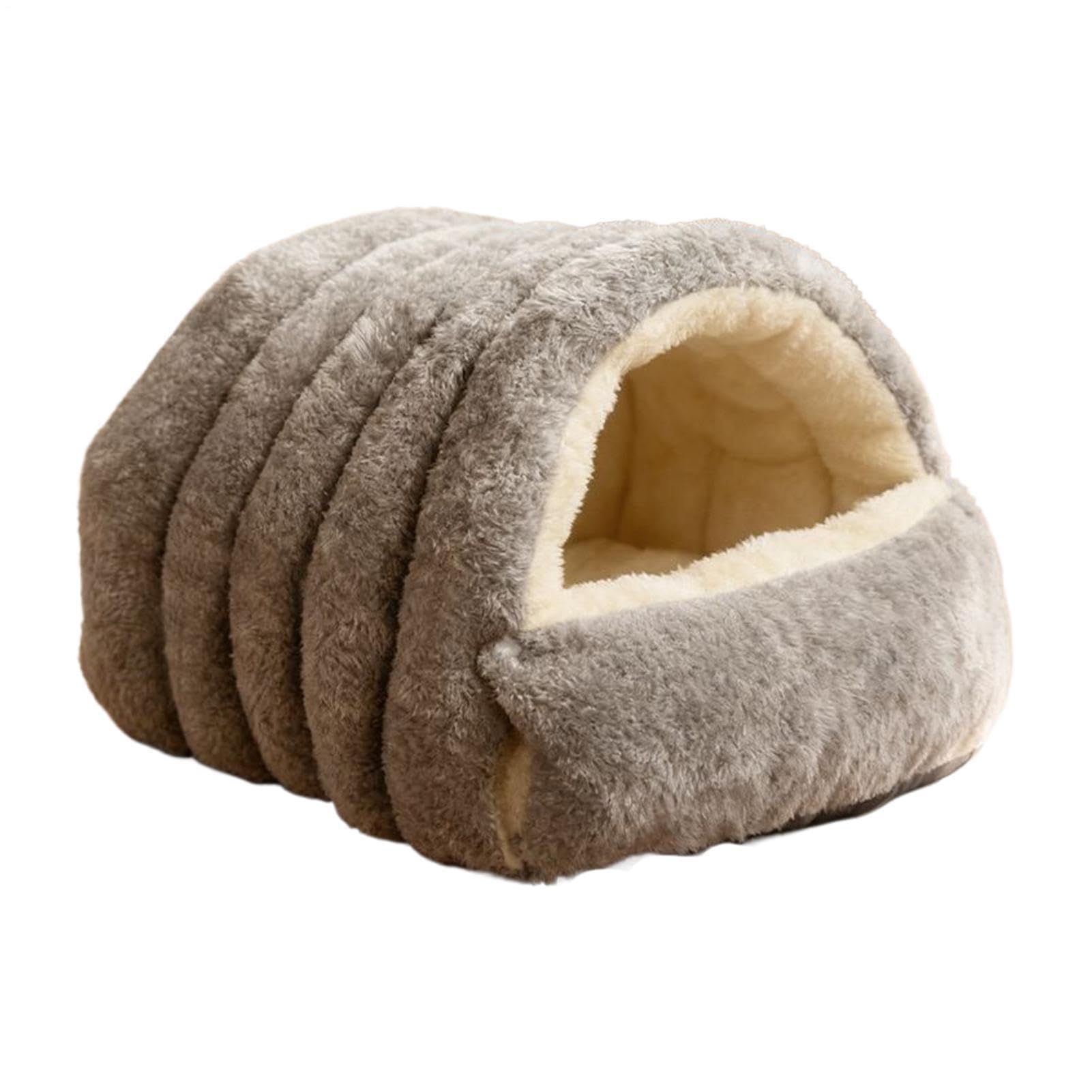 Lit pliable pour animal domestique – Maison d'hiver apaisante pour chatons, chiots, lapins | Utilisation en intérieur, balcon | Temps froid et Noël