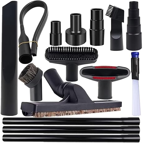 15 Universal Vacuum Attachments & Brushes for Craftsman Vacs - 1 1/4"...