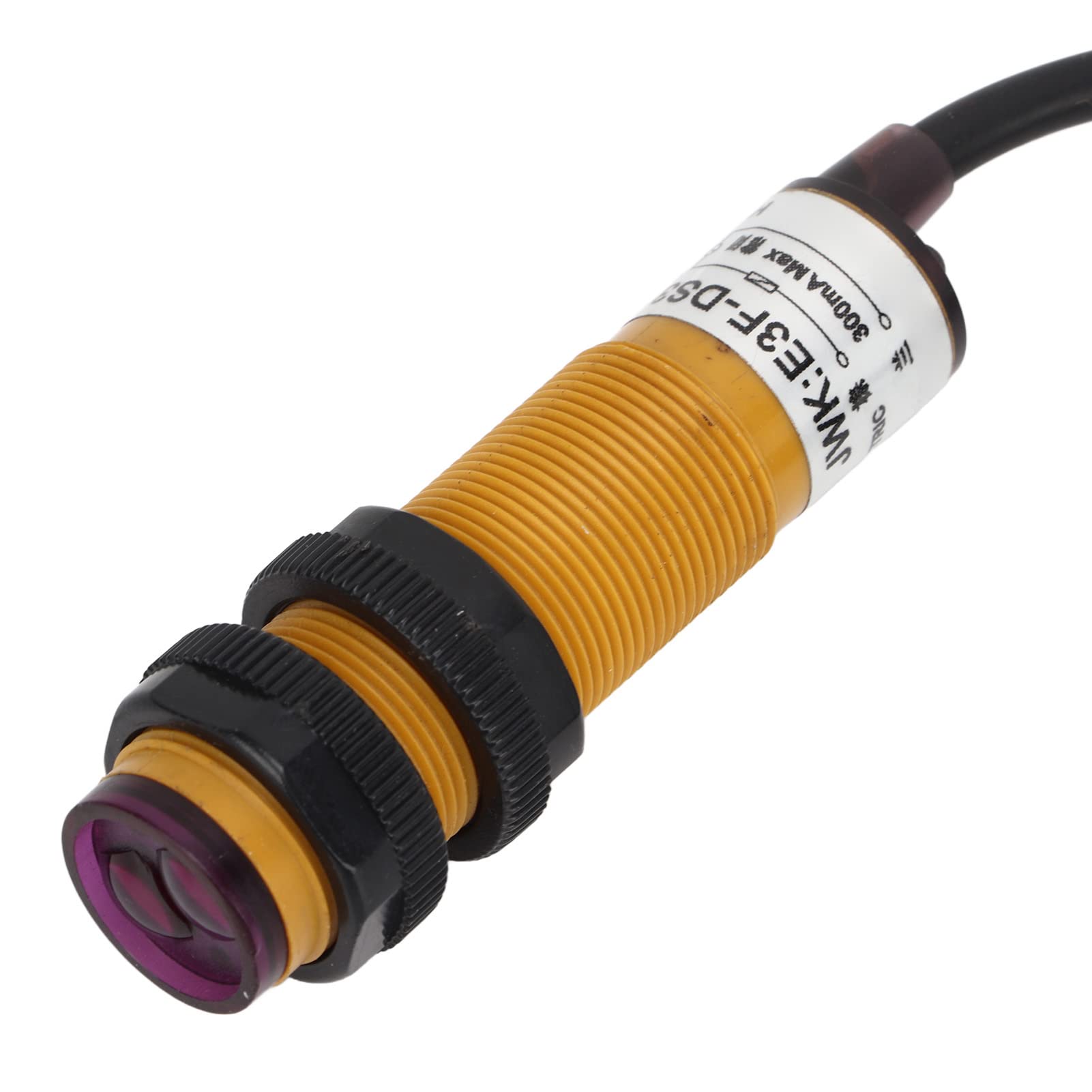 Duokon Sensor Fotoeléctrico, Módulo de Sensor de Evitación de Obstáculos por Infrarrojos ABS AC90-250V 300mA 10-30cm IP54 Normalmente Cerrado para Líneas de Montaje de Robots Conteo Automático