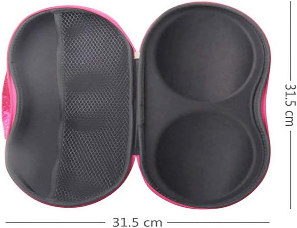Bra Travel Case 2 Pack, Portable Bra Lingerie Storage Bikini Bag - Waterproof Underwear Organizer for Bra Sizes 30A-36C Cups (C)