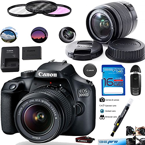 Amazing 🔥 EOS 3000D with 18-55mm - Expo Basic Accessories Bundle