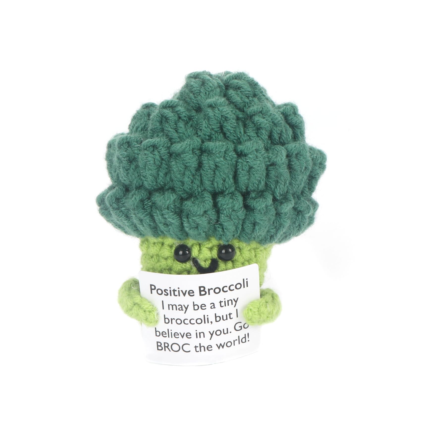 Positive Crochet Broccoli Gift, Emotional Support Nuggets, Handmade Positive Crochet Vegetable, Encouragement Ornament, Emotional Support Crochet, Cheer up Decor for Birthday Gift